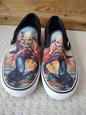 IRON MAIDEN Vans TROOPER Slip-On Trainers US 7 Mens / US 8.5 Womens