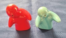Red & Blue Ceramic Hugging