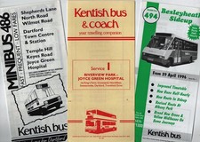Kentish Bus timetable leaflets