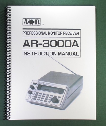 Aor 3000a operating manual - ar-3000a,