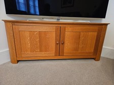 oak corner tv unit used good