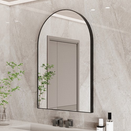 Black metal frame arched - metal, wall