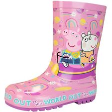 Peppa Pig Wellies Kids Girls UK Junior Shoe Size 5 6 7 8 9 10 Wellingtons Boots