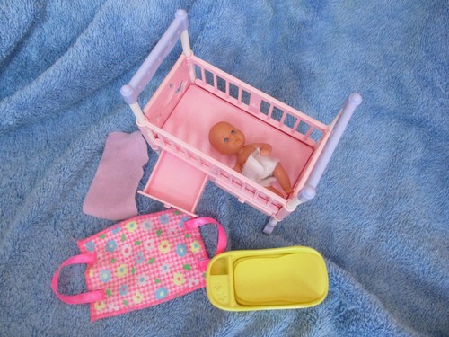 Barbie doll cot - chair, set