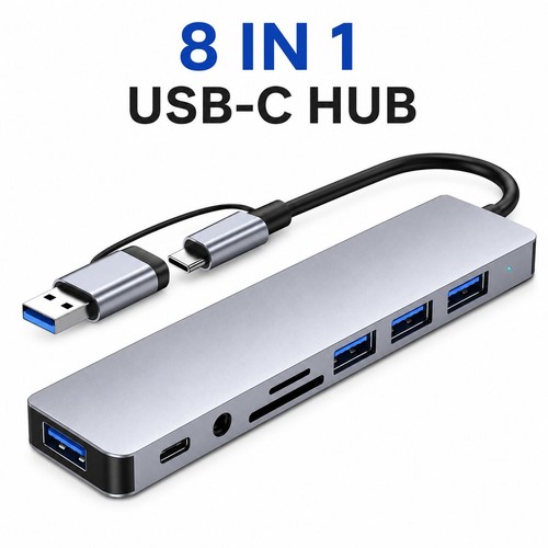Usb type c hub docking - 8-in-1,