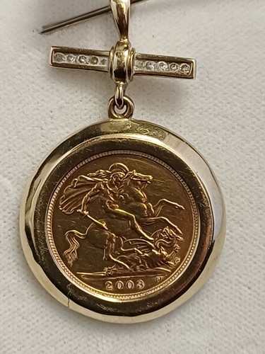 Sovereign pendant - sovereign, (22ct)