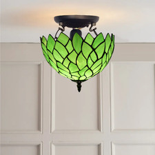 Tiffany Style Green Ceiling