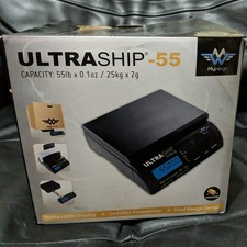 MyWeigh Ultraship 55lb x 0.1oz  25kg x 2g Digital Shipping Postal Scale AC Power