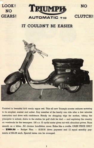 Vintage print triumph - print,