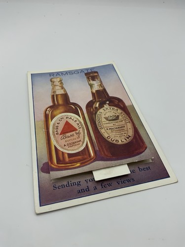 Bass beer advertising - advertising, postcard