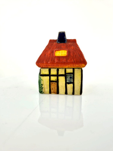Miniature mustard pot cottage - pot,