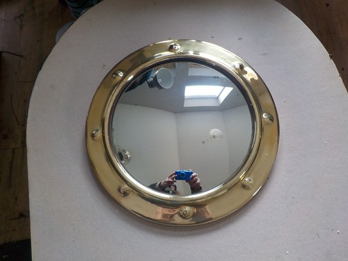 Vintage mirror ship - vintage, hole