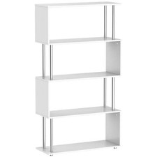 HOMCOM Wooden S Shape Storage