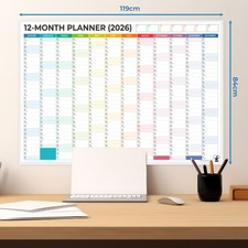 A0 2026 Dated Wall Planner