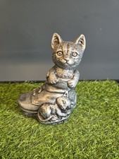 Stone Garden Cat In A Boot