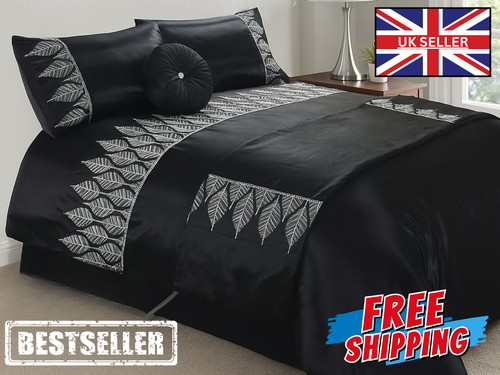 Black sequins sparkle duvet - black,