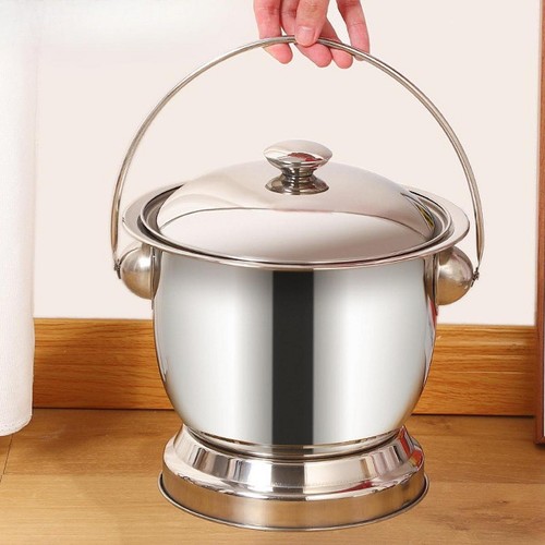 Chamber pot stainless steel - pot,
