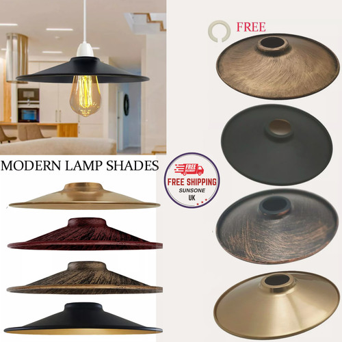 Vintage metal lampshade - vintage,
