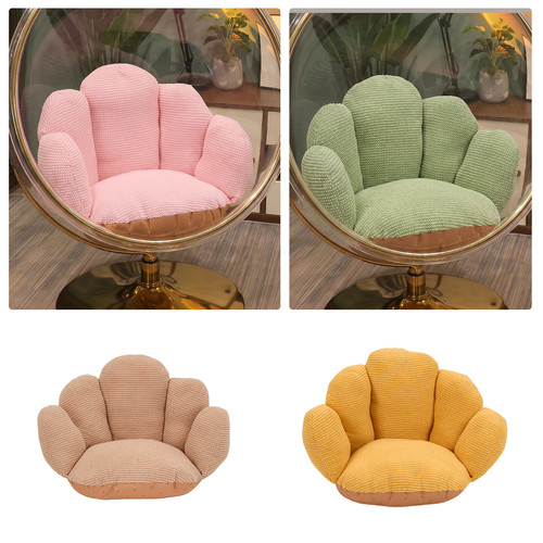 Plush flower cushion floor - cushion,