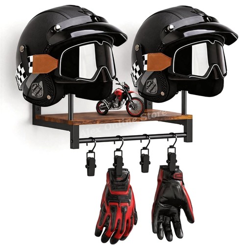Wall mounted double helmet - wall,
