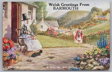 BARMOUTH Merionethshire Novelty Pull Out Postcard