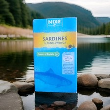 10x Tins 🍒NIXE SARDINES IN SUNFLOWER OIL High In Omega 3🍒 125g SARDINE