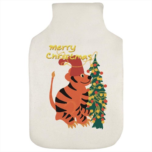 Tiger decorating christmas - decorating,