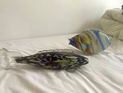 Multicoloured art glass - multicoloured,