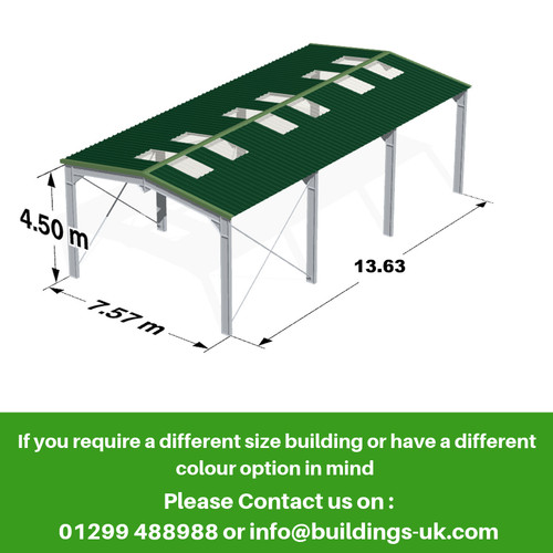 Steel frame building 45ft x - building,