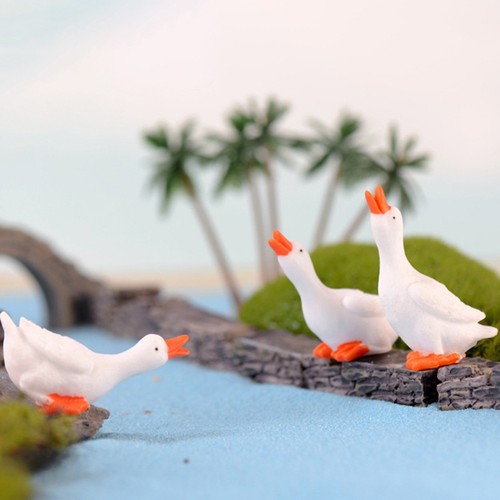 Figurine geese cute decor - geese,