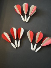 Vintage Real Feather Flights 3 x Sets New