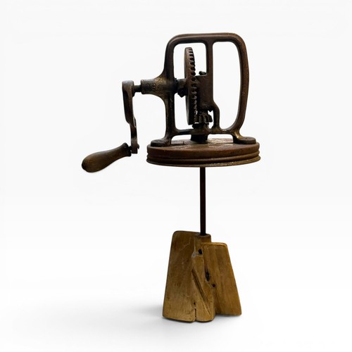 Antique hand crank butter - antique,
