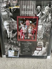 Signed Alex Ferguson Man United Framed Picture  Autograph Memorabilia