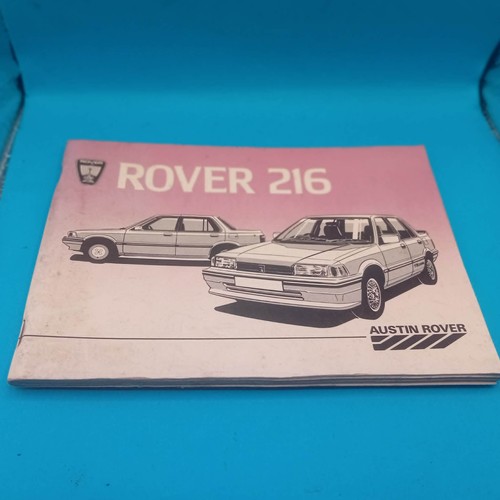 Rover 216 owners handbook - 216,
