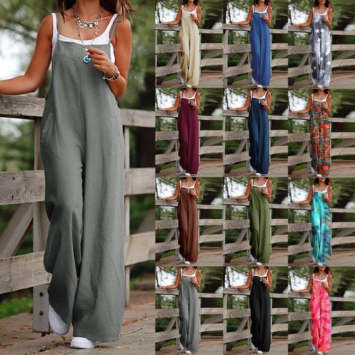 Lady strappy loose jumpsuit - lady,