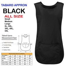 BLACK Tabard Aprons Cleaning