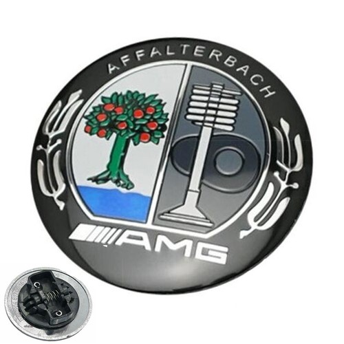 57mm black amg style bonnet - black,