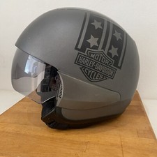 Harley Davidson Open Face Helmet HD-J2V Size MEDIUM Grey