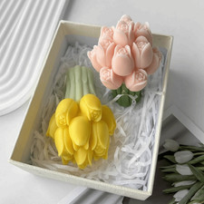 Tulip bouquet candle - tulip,