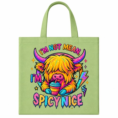 Funny highland cow tote bag - highland,