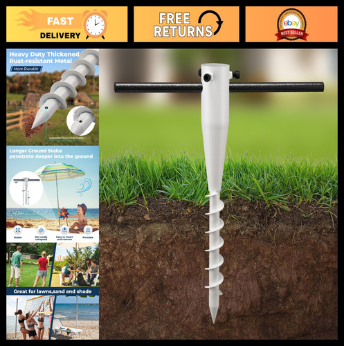 Heavy duty ground screw - 17",