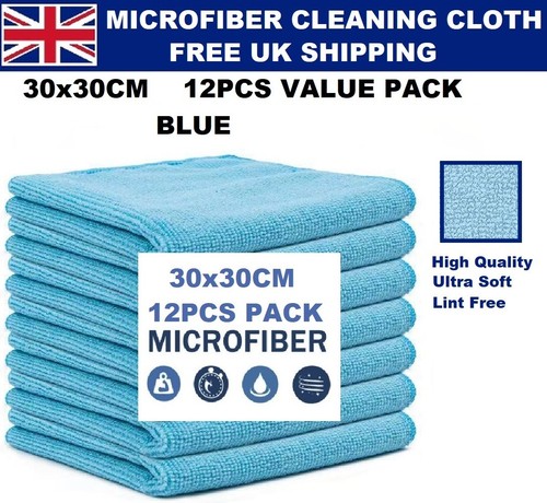 12pcs microfibre 30x30cm large - microfibre,