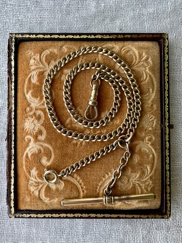 Antique gold filled albert - a&z,