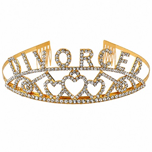Divorce party tiara - party, metal