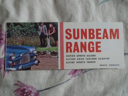 Sunbeam rapier alpine range - sunbeam,