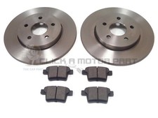 FOR JAGUAR X TYPE ALL MODELS 2005-2009 REAR 2 BRAKE DISCS AND PADS SET NEW