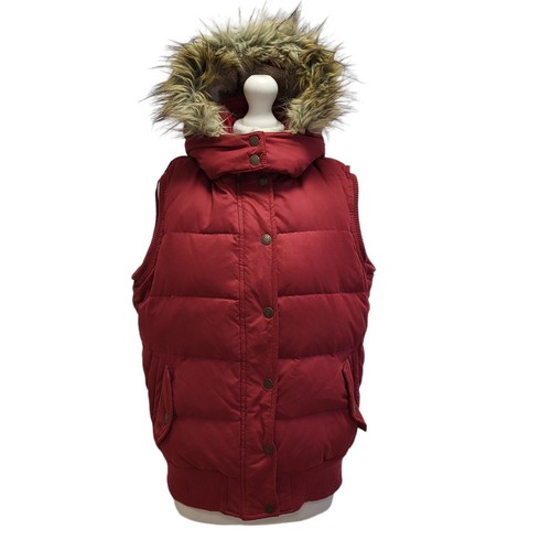 Fat face red sleeveless - fat, zipped