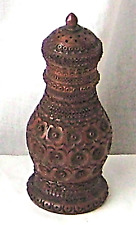 POUNCE POT –CARVED COQUILLA ANTIQUE