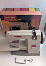 Vintage Sewing Machine Vulcan Countess + Original Box, Clamp, Table & Booklet