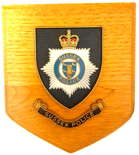 Sussex police mess plaque - police, or